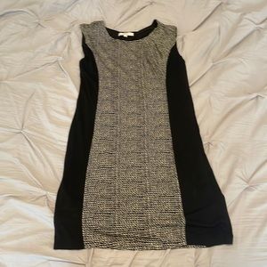 Ann Taylor LOFT Dress, Black and Tan- Size Large